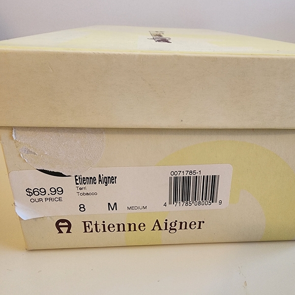 Etienne Aigner Brown Tassel Slingback Pumps - Picture 6 of 7